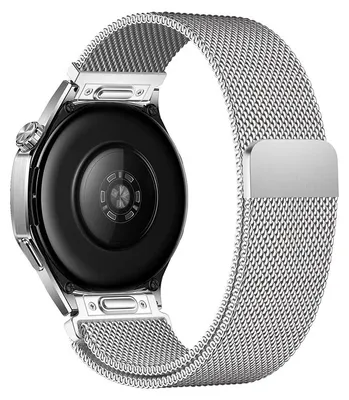 Immagine prodotto di Bracciale in acciaio inossidabile per smartwatch GT4/GT3/GT2 da 46 mm, con chiusura magnetica, larghezza 22 mm, colore argento
