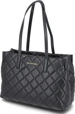 Produktbild von Valentino Damen Tote Bag/ Schultertasche/ Shopper OCARINA Schwarz Kunstleder Vegan-