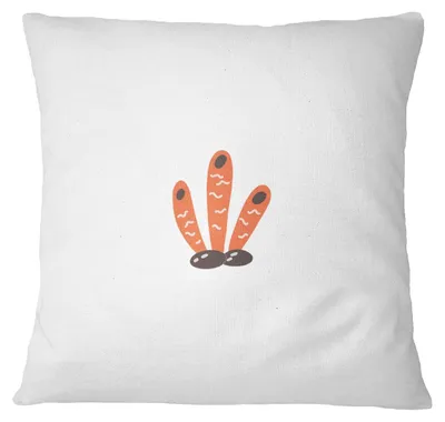 Dekorative Kissenhülle 45x45 cm Polyester Weiß mit Reißverschluss