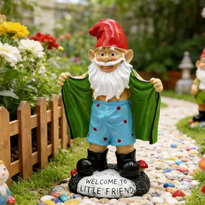 Produktbild von Große Garten-Zwerg-Statue aus Polyresin