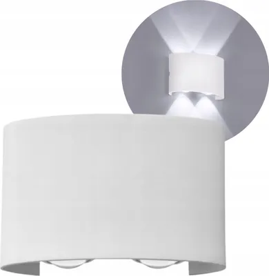 Obrázek produktu pro LED nástěnné svítidlo, fasádní svítidlo, s vyzařováním nahoru/dolů, pro vnitřní i venkovní použití, stupeň krytí IP65