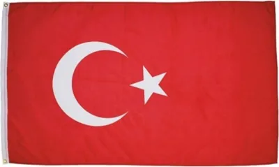 Produktbild von MFH Fahne 90 x 150 cm - Türkei - rot/weiß