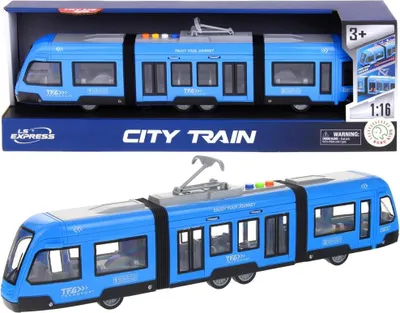 Image de Tram articulé Lumière bleue Porte sonore