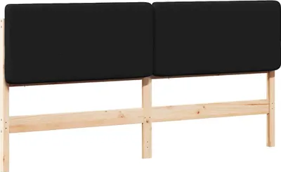 Obrázek produktu pro Čalouněné čelo postele s čelo Hnědá a černá 180 cm