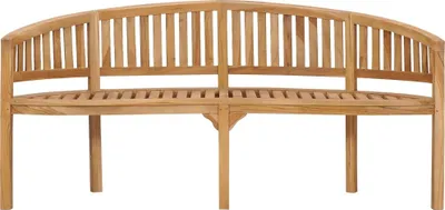 Produktbild von "2026 Aktion" Bananenbank 180 cm Massivholz Teak - 180x66x86 cm DEMöbel 8399154