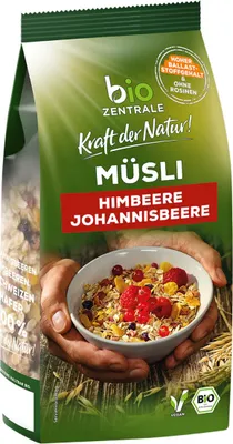 Immagine prodotto di Muesli biologico lampone ribes rosso fruttato croccante e delizioso 450g