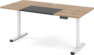 Image de Bureau électrique à hauteur réglable, 140 x 70 cm, beige