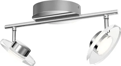 Produktbild von Philips WarmGlow LED Glissette Doppelspot, Strahler Oberflächenbeleuchtung, Nicht austauschbare(s) Leuchtmittel, 2 Glühbirne(n), LED, 9 W, Chrom