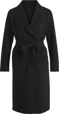 Produktbild von VILA Legerer Mantel mit Bindegürtel Dünne Sweat Winterjacke Größe S