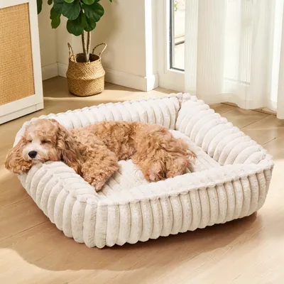 Produktbild von Hundeorthopädisches Hundebett, 90 x 70 cm, waschbar, für große Hunde