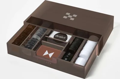 Produktbild von Games Lucite Luxe Poker Sepia Citrus