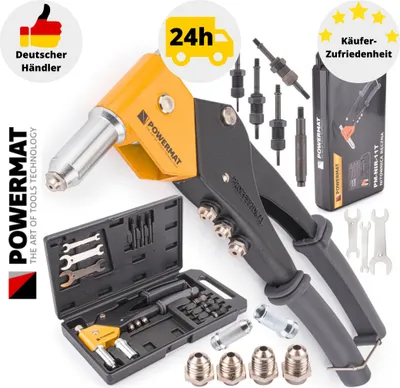 Produktbild von Nietenzange Nieten Nietmutterzange Set M3-M6 Blindnietenzange Nietgerät Hand