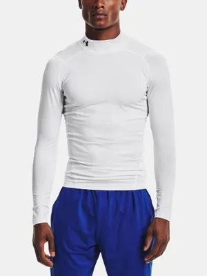 Produktbild von Under Armour Ua Hg Armor Comp Mock Ls-Weiß T-Shirt 1369606-100__MD