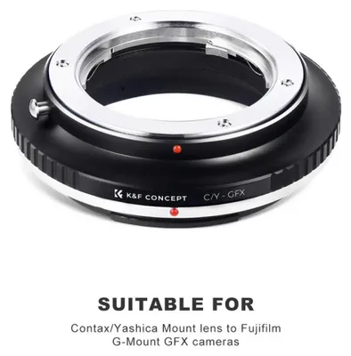 Produktbild von Objektivadapter - Contax Yashica C/Y auf Fujifilm GFX G-Mount - Manuelle Fokussierung - Adapterring für Kameragehäuse