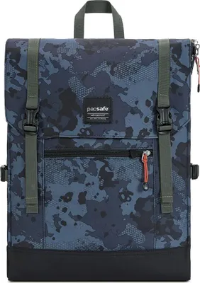 Produktbild von pacsafe Freizeitrucksack Rucksack mit Laptopfach Slingsafe LX450 Backpack 14,5L Grey Camo blaugrau