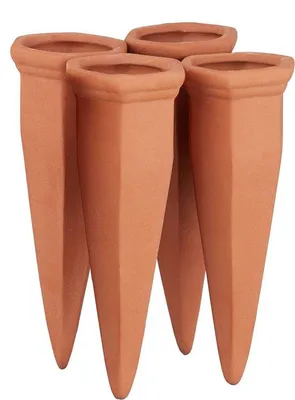 Produktbild von Terracotta-Bewässerungssystem für 4 Flaschen, für Wein- und PET-Flaschen, in den Boden stecken