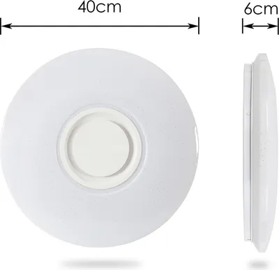 Produktbild von Jiubiaz LED Deckenleuchte 36W Farbwechsel Wohnzimmer Dimmbar Deckenlampe Bluetooth Musik