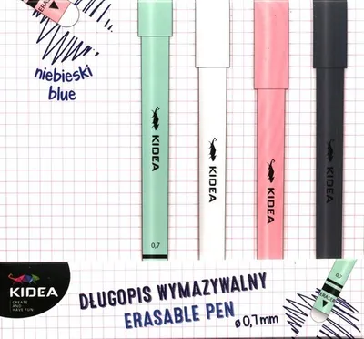 Zdjęcie produktu dla Długopis wymazywalny B-D (40szt) KIDEA