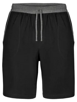 Image de Ladeheid Hommes Pantalon de pyjama court Hommes Pantalon court avec poches Shorts pour hommes LA40-253 (Noir-Mélange Foncé, S)