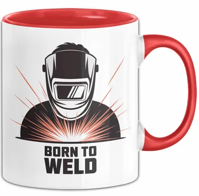Produktbild von Schweißer Tasse Geschenk Lustige Geschenkidee Spruch Für Schweiß Profis (Rot)