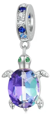 Produktbild von Silberner Charm Murenoglazen zeeschildpad