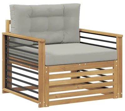 Image de Canapé d'extérieur vidaXL en polyester blanc