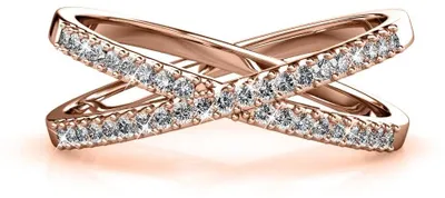 Produktbild von X-Ring aus hochwertigem Messing mit 18-karätiger Goldplattierung
