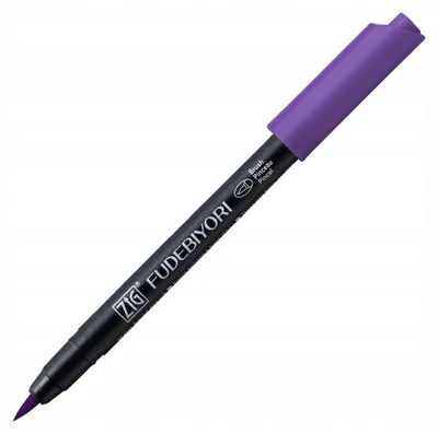 Produktbild von Kuretake Fudebiyori Violette Tusche-Pinselstift