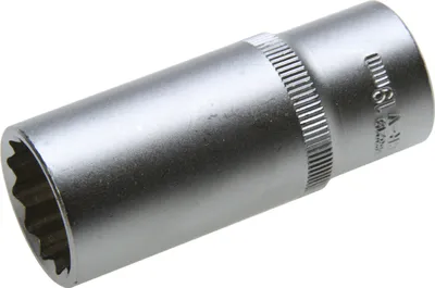 Produktbild von 19 mm Lange VIELZAHN Steckschlüssel-Einsatz Stecknuss 12-kant Nuss 3/8"-Antrieb