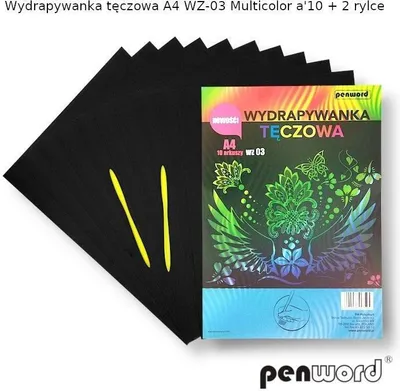Produktbild von Regenbogen-Kratzblock A4 mehrfarbig WZ-03