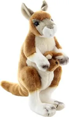 Immagine prodotto di Canguro di peluche con bambino 23 cm Eco-friendly