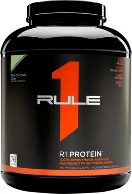 Produktbild von Rule1 R1 Protein Whey Isolate (5lbs) Mint Chocolate Chip - Eiweiße - Molkenprotein-Isolat