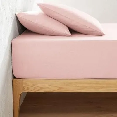 Productafbeelding van Solidchoice - Katoenen Hoeslaken 140 x 190 cm met Hoogte van 25 cm