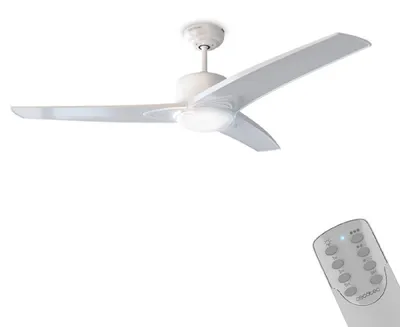 Produktbild von Cecotec 05946, Haushalts-Lamellenlüfter, Weiß, Zimmerdecke, 132 cm, 6 h, AC