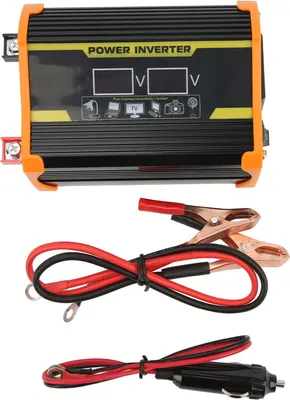 Productafbeelding van Gemodificeerde sinusgolfomvormer van 12V naar 110V met twee USB-poorten, spanningsindicator, omvormer voor auto's
