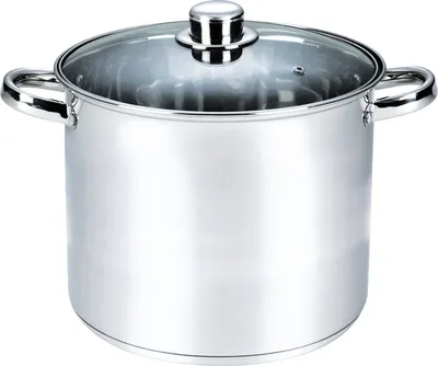 Produktbild von MICHELINO Edelstahl-Großraumtopf 21 Liter mit Glasdeckel und Dampfabzug 10285