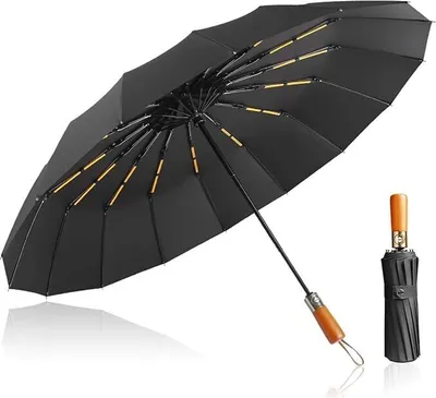 Produktbild von Regenschirm, Automatik-Regenschirm, Taschenschirm, Umbrella Windproof XXL Groß & Stabil für 2 Personen, 108 cm Ø