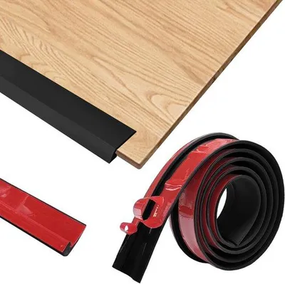 Immagine prodotto di Profilo di copertura nero 1 m x 3 cm, in PVC per parquet e moquette, dislivello 2-5 mm