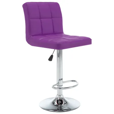 Produktbild von vidaXL Barhocker 2 Stk. Lila Kunstleder
