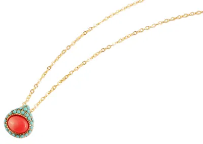 Produktbild von Akzent Schmuck Modeschmuck Kette mit 11 mm Anhänger und 1 mm breiter Kette