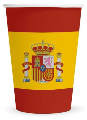 Produktbild von Pappbecher 210 ml, 8 Stück, Spanien-Design