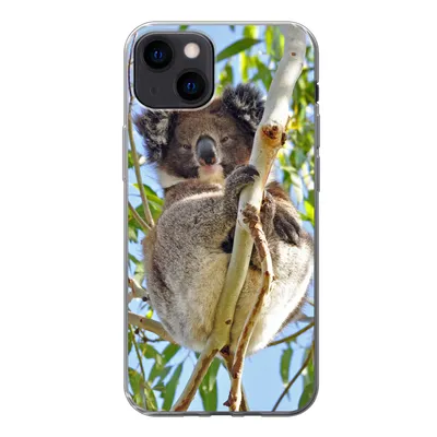Produktbild von MuchoWow® Handyhülle Schutzhülle Hülle für iPhone 13 Koala - Luft - Kinder - Jungen - Mädchen Silikon Softcase Handy Hülle - Karteninhaber