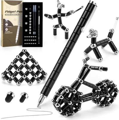 Obrázok produktu pre Magnetické guľôčkové pero Tigerhu - Fidget Pen na uvoľnenie stresu, multifunkčné magnetické pero, darček pre mužov, ženy, deti