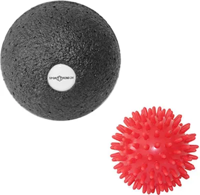 Produktbild von ø 7cm Massageball Igelball +  ø 10cm Faszienball