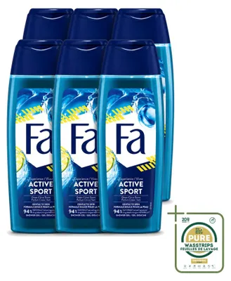 Obrázok produktu pre 6 kusov deodorantu Fa Men Active Sport vo spreji - 150 ml - balenie