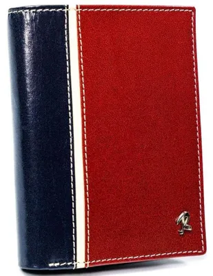 Obrázek produktu pro Rovicky pánská peněženka kožená RFID červeno modrá 12,5 x 10 cm