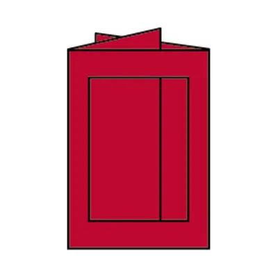 Produktbild von Rössler Papier Paperado-Karte B6 PP-eckig, Rot - ein Stück