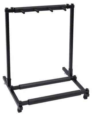Image de Support pour guitares - Support pliable - Pour 3 guitares - 62,5 x 47 x 73 cm - Acier avec mousse EVA - Noir