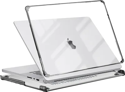 Produktbild von Supcase, Stoßfeste Rundumhülle für MacBook Pro 16 2023 , 2022 und 2021, Schwarz transparent