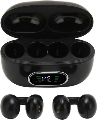 Produktbild von Stereo Oordopjes für iOS - 144 Sprachen - Clip-on - Oplaadhouder - Schwarz